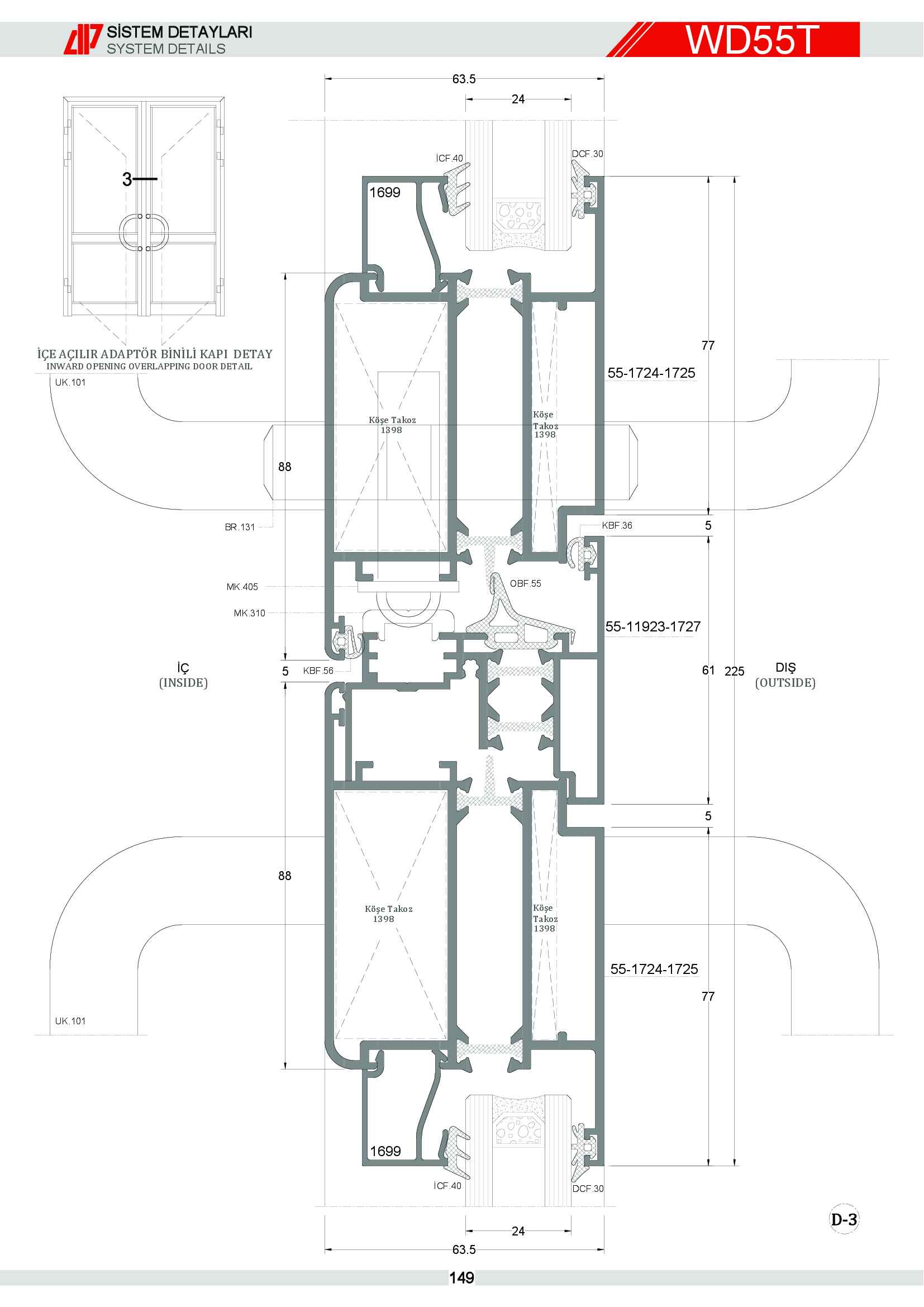 S 55 Yalıtımlı Alüminyum 82